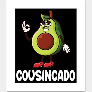 Avocado Man Face Dancing Happy Day Cousincado Brother Sister Posters and Art